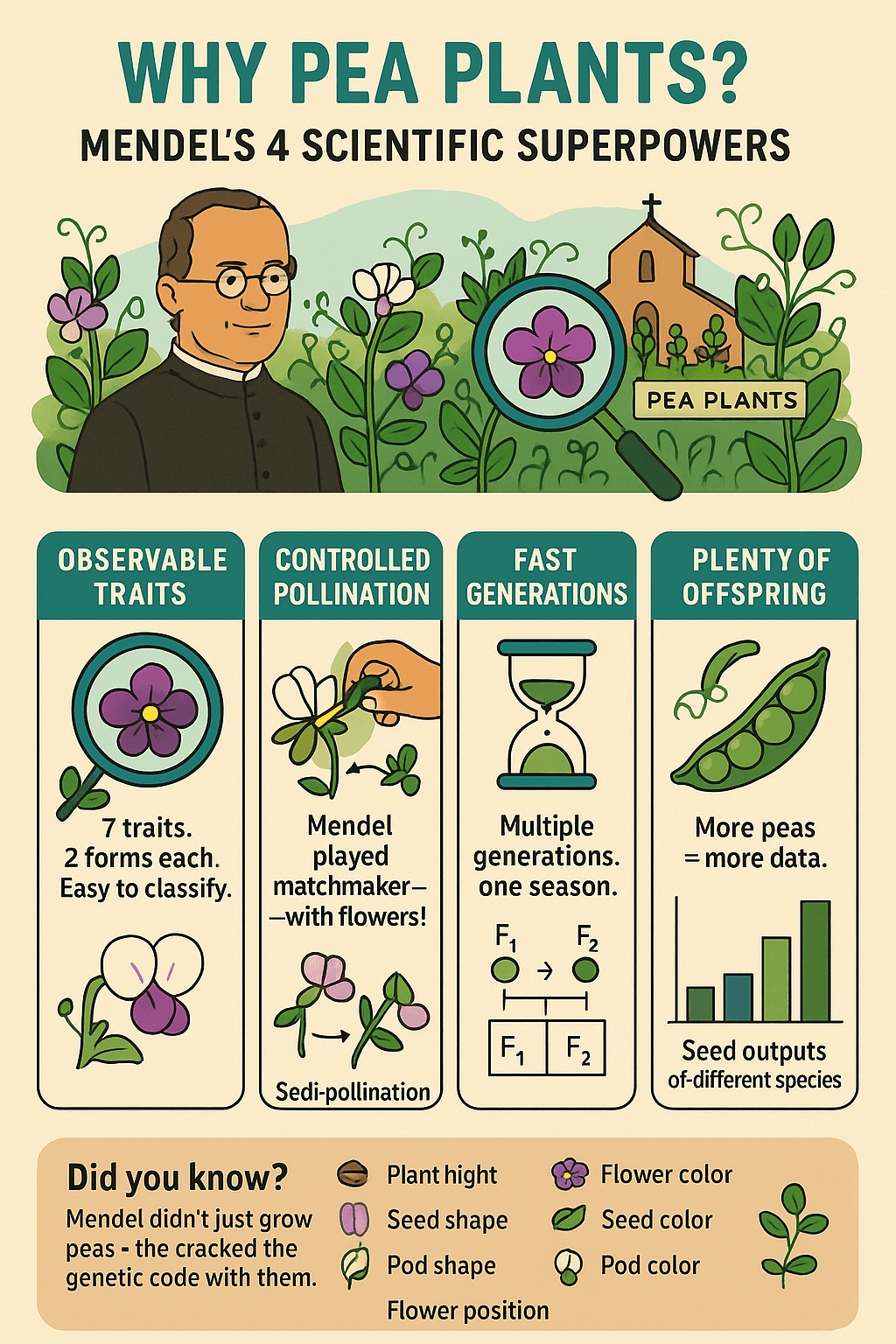 Why Did Mendel Study Pea Plants?