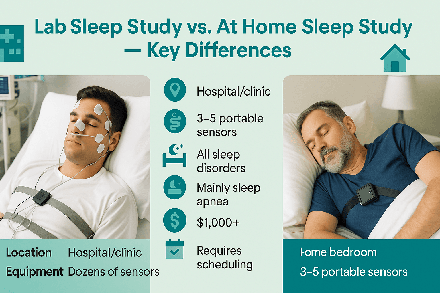 Lab Sleep Study vs. At Home Sleep Study — Key Differences