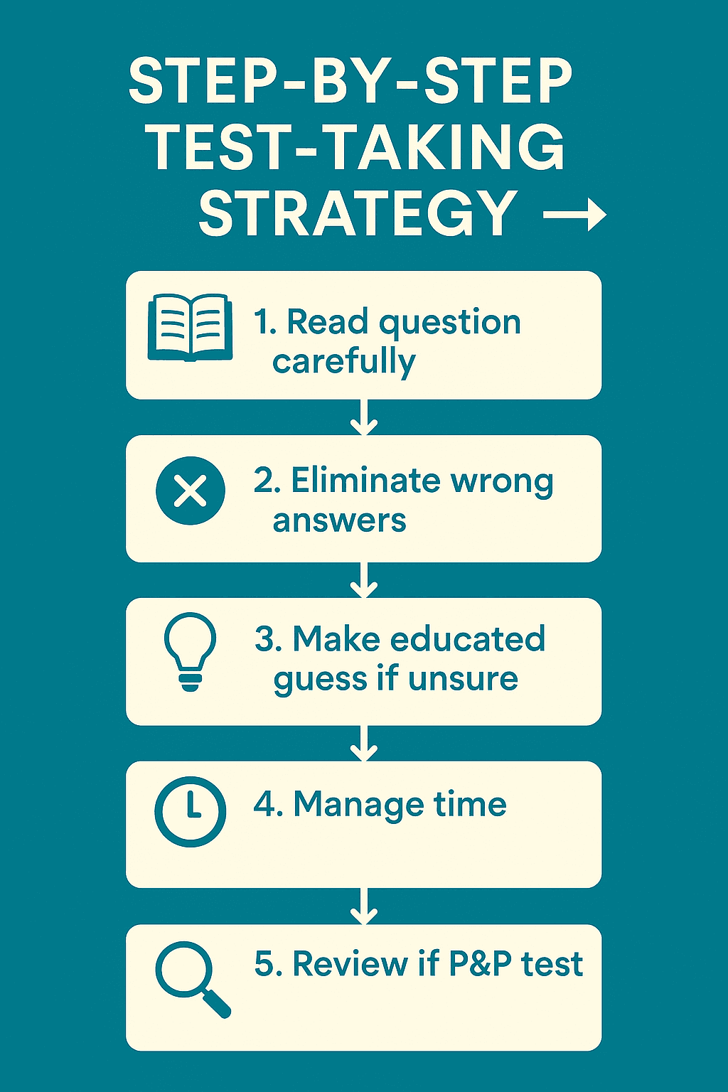 Step-by-Step Test-Taking Strategy