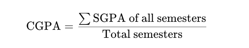 CGPA to Percentage Calculation