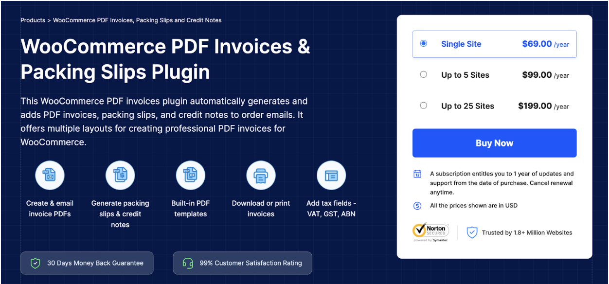 Woocomerce PDF Invoices